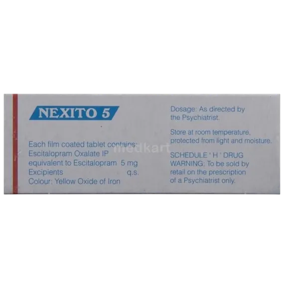 nexito 5mg tablet 10's